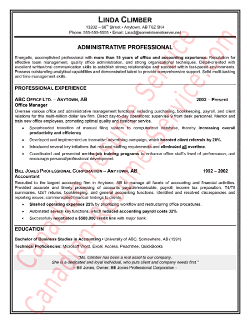 Administrative Assistant Resume. Administrative Resume Sample