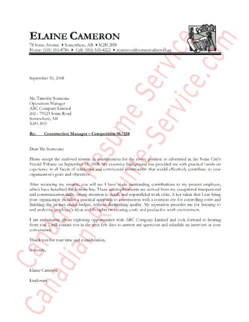 resume letter examples. View this cover letter sample