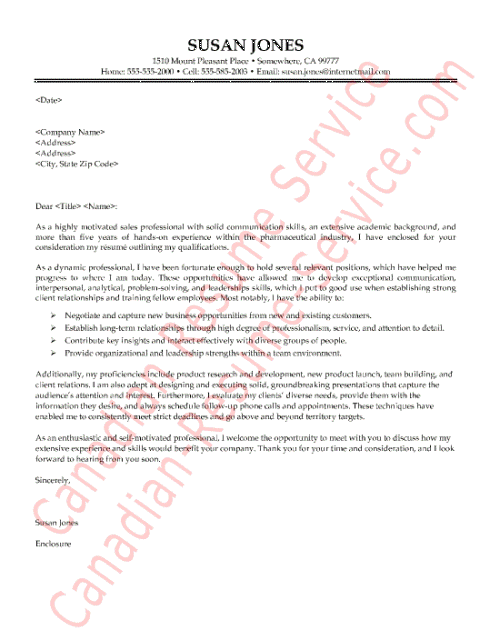 cover letter samples sales. View this cover letter sample