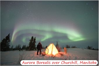 Aurora Borealis Above Churchill, Manatoba