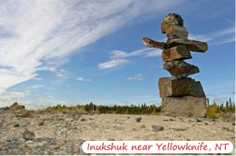 Inukshuk by Yellowknife NWT