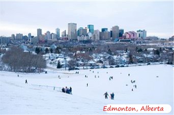 Local Tobaggan Hill in Edmonton,Alberta