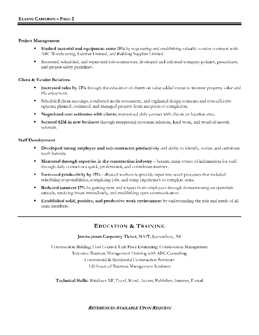 Construction manager cover letter templates
