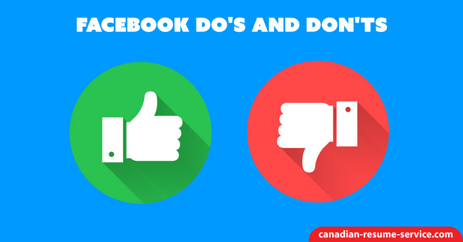 Job Search Facebook Do's and Don'ts