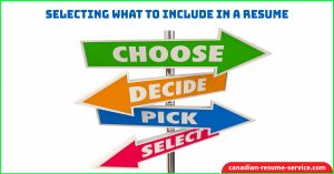 Selecting What to Include in a Resume