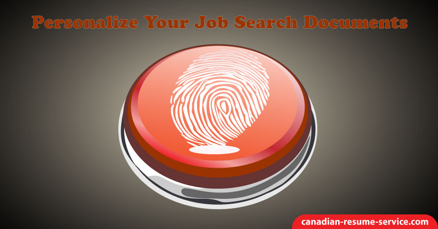 Personalize Your Job Search Documents