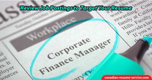 Review Job Postings to Target Your Resume