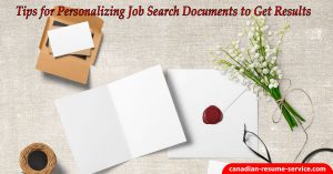 personalizing job search documents to get results