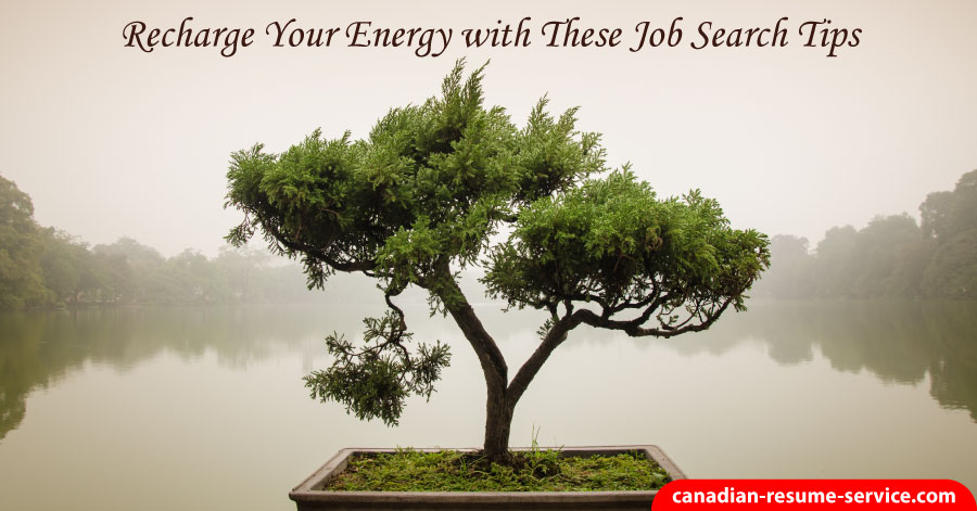 recharge energy with these job search tips