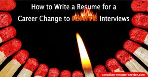 how to write a resume for career change